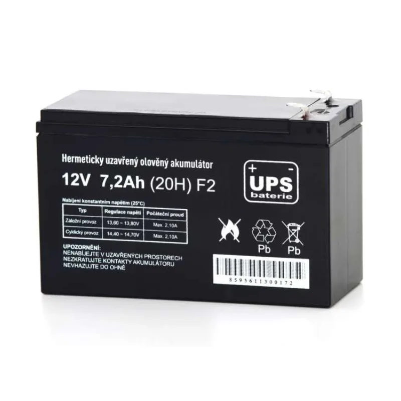UPS baterie 12V 7,2Ah F2 (14551)
