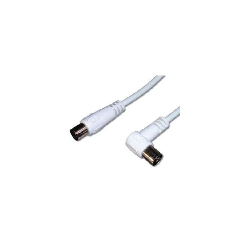 PremiumCord TV kabel M/F konektor 90°, 75 Ohm 3m (ktmf03U)