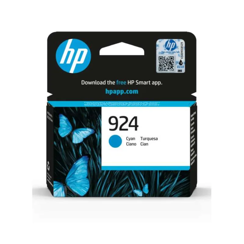 HP inkoustová kazeta 4K0U3NE, HP 924, azurová, 400 stran (4K0U3NE)