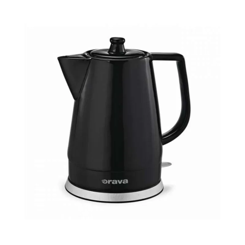 Orava VK-3813 B rychlovarná konvice, 1500 W, 1.5 l, kermická, automatické vypnutí, černá (VK-3813 B)