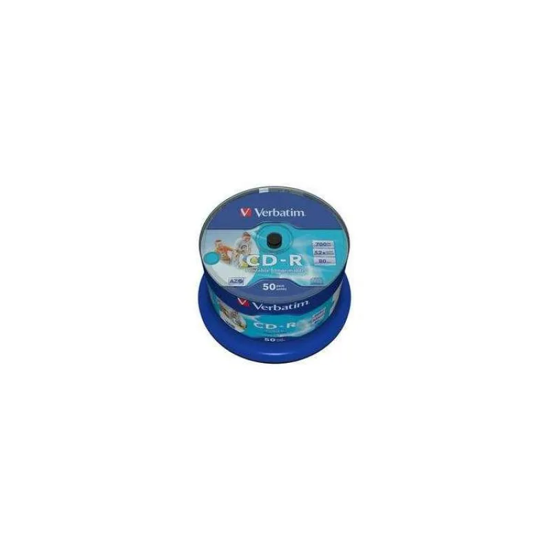 CD-R VERBATIM DTL+ Wide Printable non-ID 700MB 52X 50ks/cake*AZO (43438)