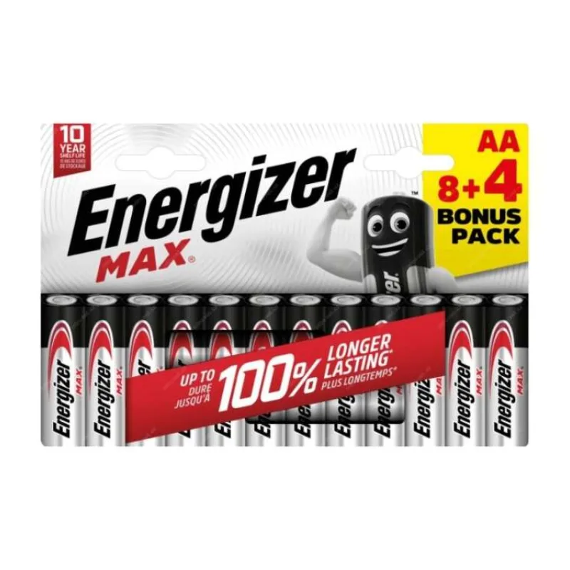 Energizer LR6/12 Max AA 8+4 zdarma (EU020)