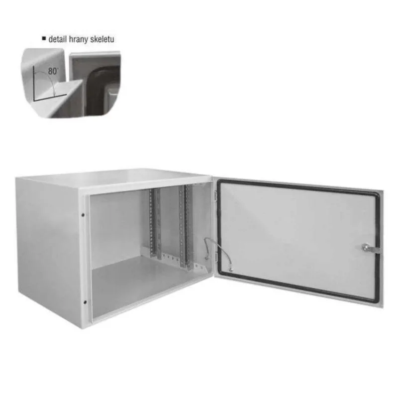 Datacom 19"vonkajší rozvádzač 6U/600x400 IP65 sivý (71946)