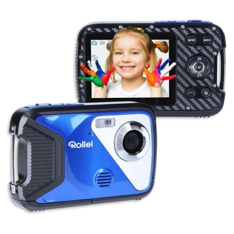 Rollei Sportsline 60 Plus/ 30 MPix/ 8x zoom/ 2,8" LCD/ FULL HD video/ Voděodolný 5m/ modrý (10070)