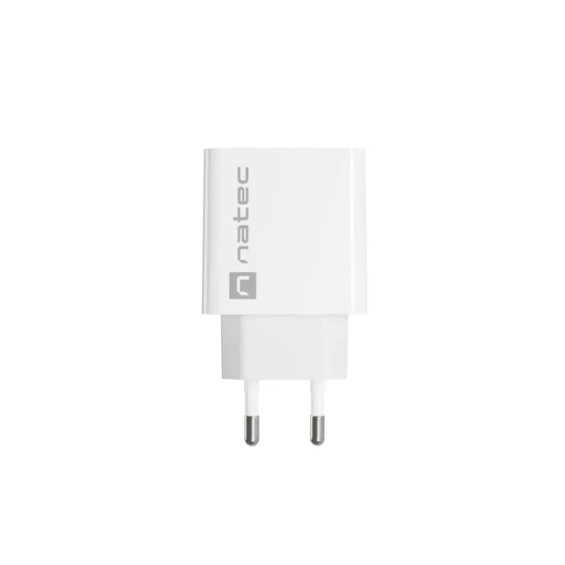 Univerzálna nabíjačka Natec RIBERA 20W 1X USB-A + 1X USB-C, biela (NUC-2061)