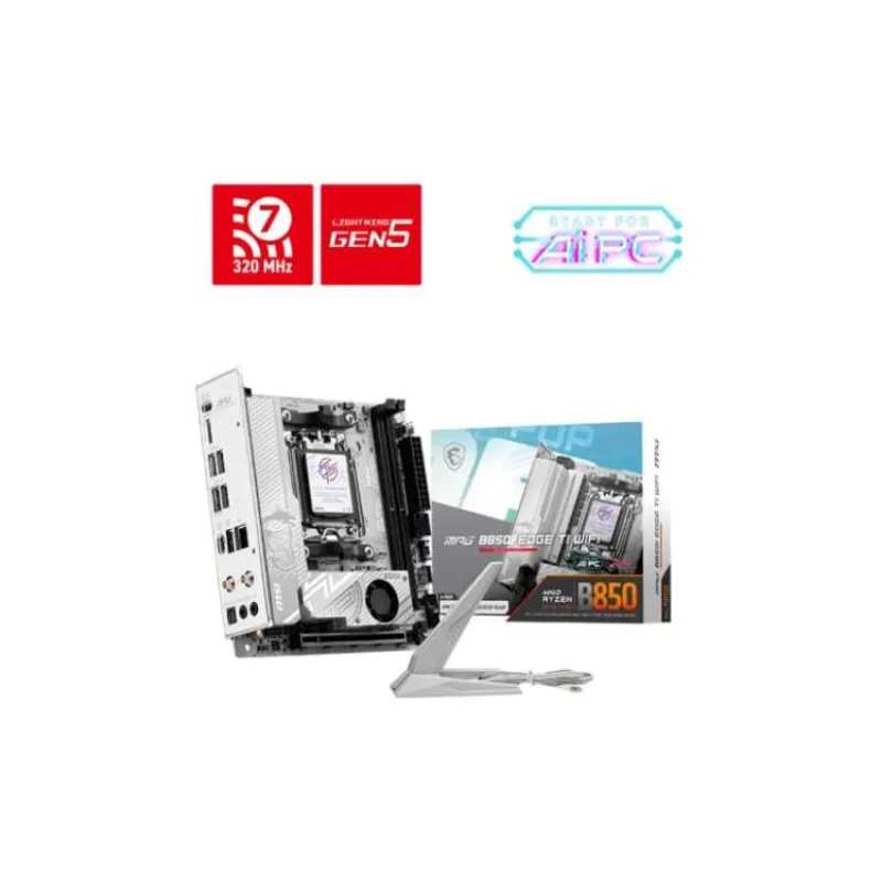 MSI MB Sc MPG B850I EDGE TI WIFI,AMD B850, 2xDDR5, 1xHDMI, WiFi, ATX (MPG B850I EDGE TI WIFI)