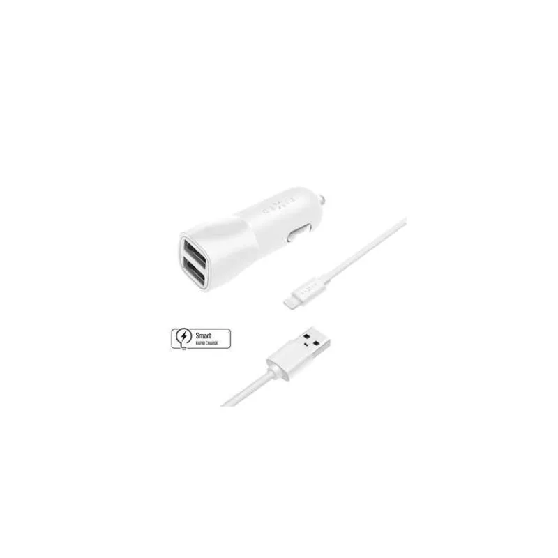 FIXED 2xUSB, USB/Lightning, 1m MFI, 15W, biela (FIXCC15-2UL-WH)