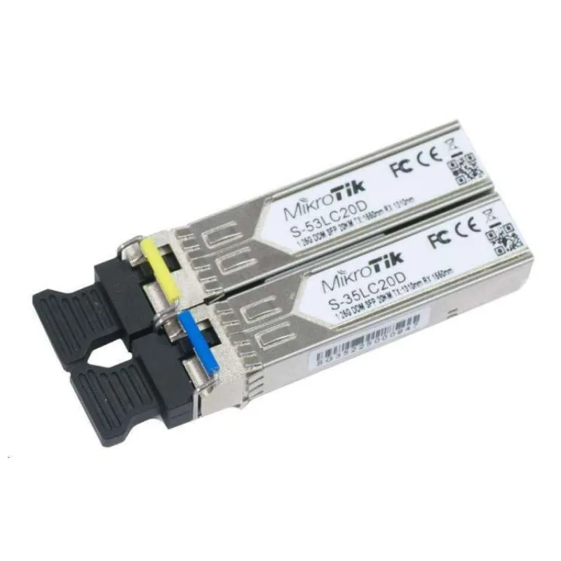 Mikrotik SFP (miniGBIC) modul S-35/53LC20D, SM, 20km, 1.25G (S-3553LC20D)