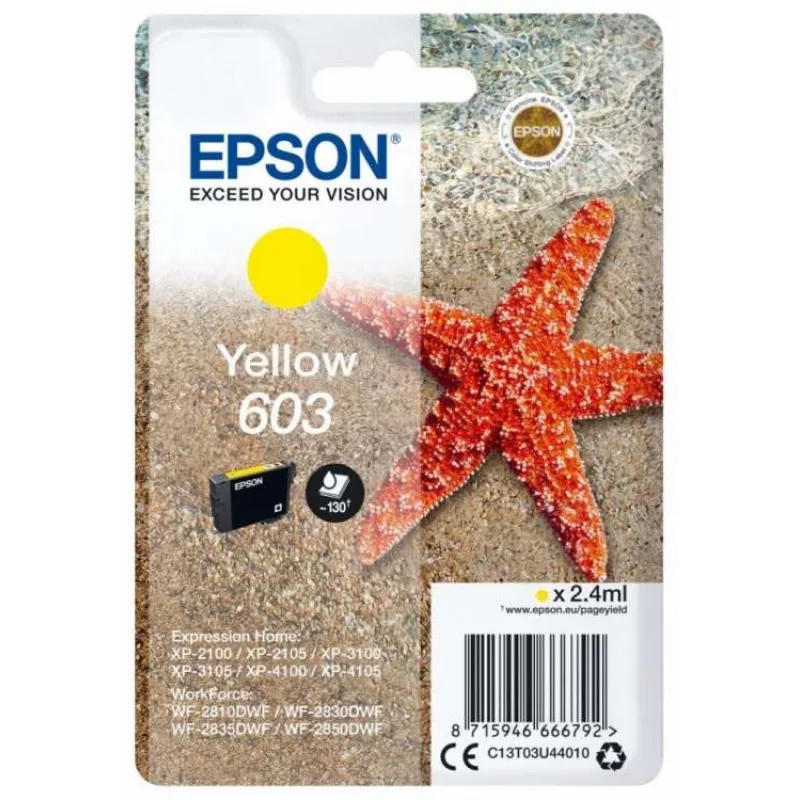 Epson singlepack, Yellow 603 (C13T03U44010)