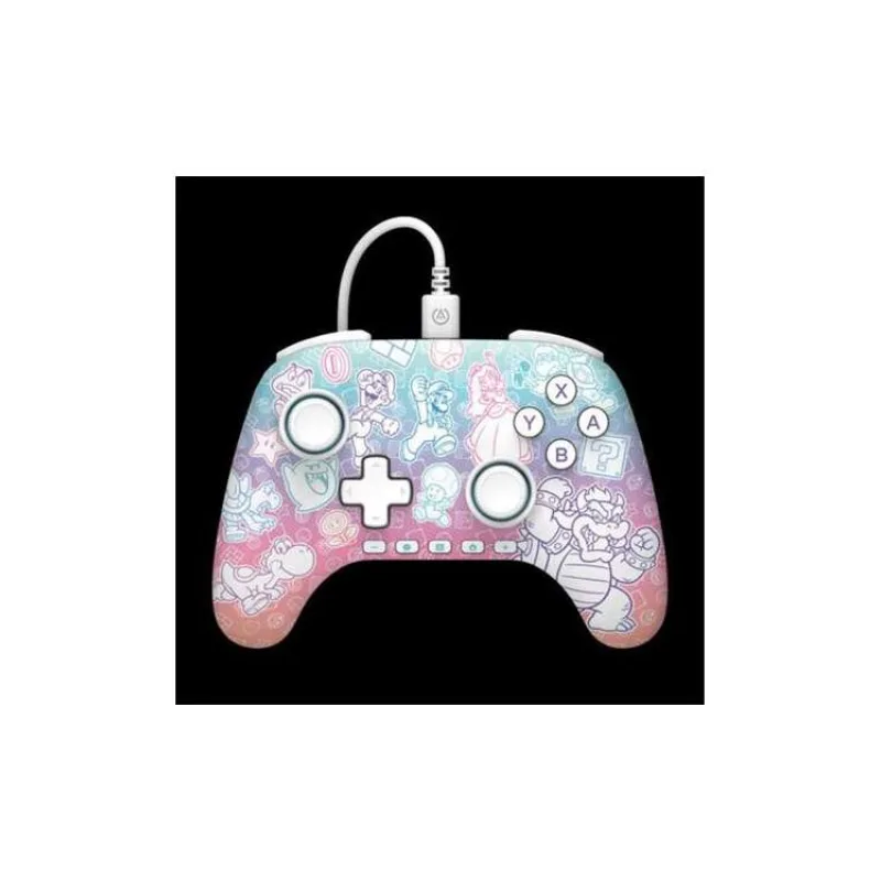 PowerA Kabelový ovladač pro Nintendo Switch 2 - Super Mario, Mushroom Kingdom (NSGP0526-01)