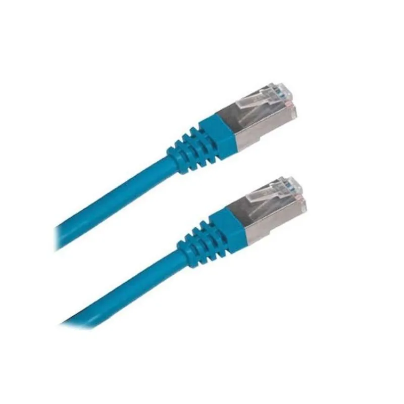 XtendLan Patch kabel Cat 6A SFTP LSFRZH 0,3m - modrý (PK_6ASFTP003blue)
