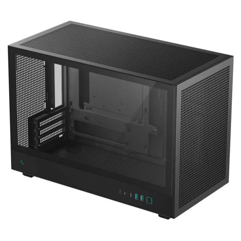 DEEPCOOL skříň CH260 / microATX / 2 x USB 3.0 / USB-C / mesh panel / tvrzené sklo / černá (R-CH260-BKNGM0-G-1)