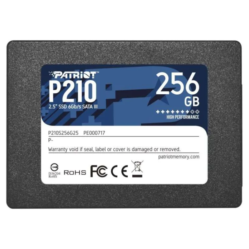 PATRIOT P210/256GB/SSD/2.5"/SATA/3R (P210S256G25)