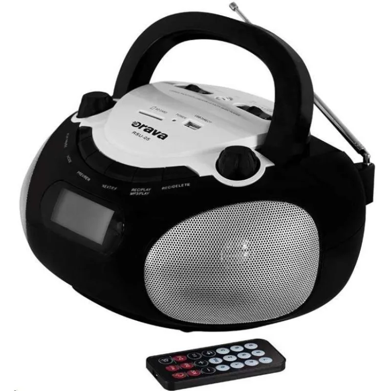 Orava RSU-05 přehrávač, USB/SD přenosný, Bluetooth, AM/FM/SW1/SW2 rádio, výstup na sluchátka, LCD displej (RSU-05)