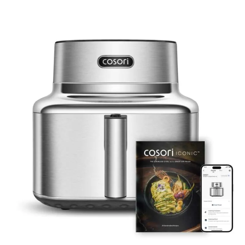 Cosori Iconic Single chytrá horkovzdušná fritéza 6,2 L nerez (CAF-SE601S-CEU)