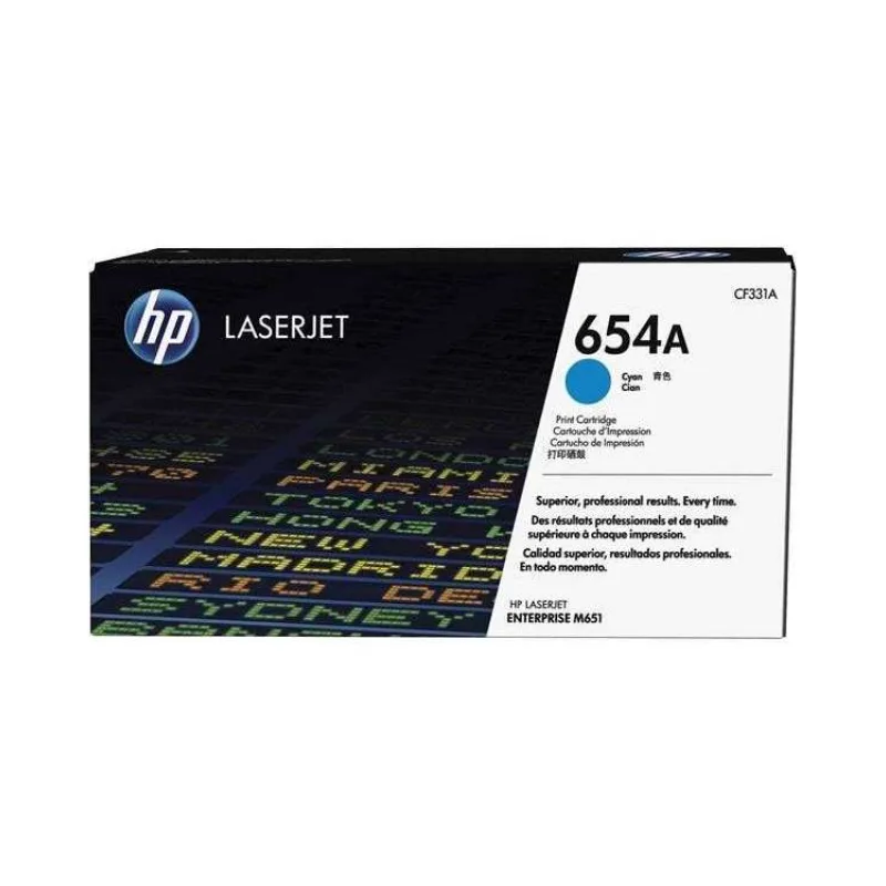 HP toner 654A/Cyan/15 000 stran (CF331A)