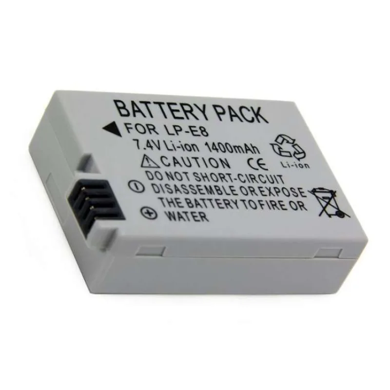 TRX baterie Canon/ 1400 mAh/ pro EOS 550D/ EOS 600D/ EOS 650D/ Kiss X4/ Kiss X5/ Rebel T2/ Rebel T3i/ neoriginální (TRX-LP-E8)