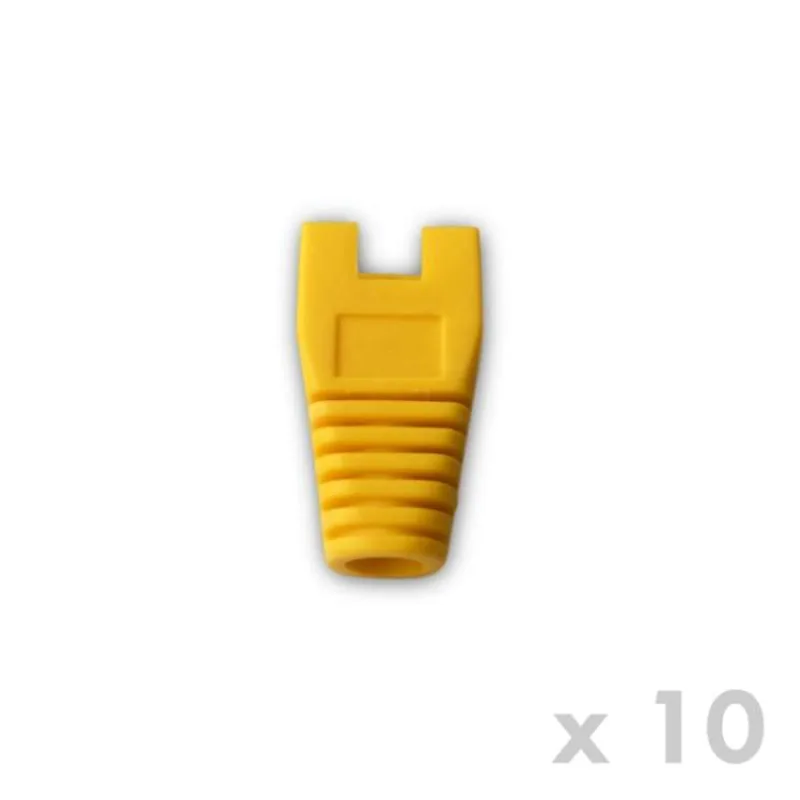 DATACOM Ochrana RJ45 s výrezom ŽLTÁ (10ks) (4346)
