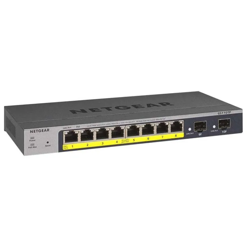 Netgear 8P GE POE SMART MNGD PRO SWITCH (GS110TP-300EUS)