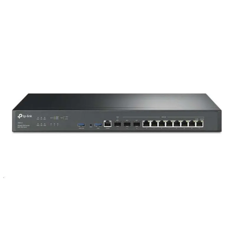 Omada VPN Router with 10G Ports
PORT: 1× 10G SFP+ WAN Port, 1× 10G SFP+ WAN/LAN Port,1× Gigabit SFP WAN/LAN Port, 8× Gi (ER8411)