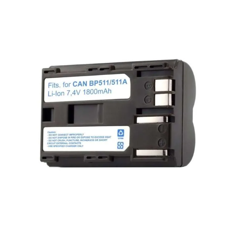 TRX baterie Canon/ 2000 mAh/ BP-511/ pro EOS D30/ D60/ 10D/ 20D/ 30D/ 40D/ 50D/ 5D DM-MVX1i/ DM-MV30/ neoriginální (TRX-BP-511)