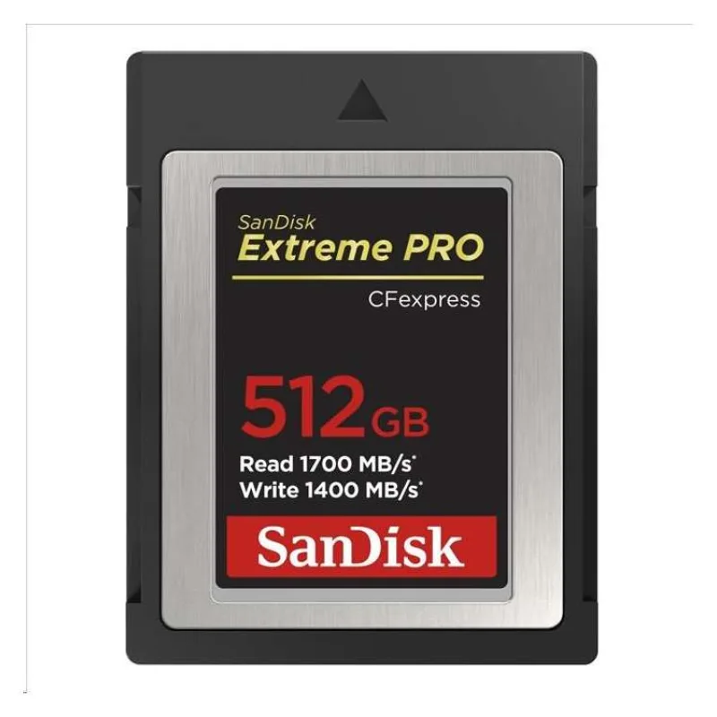Karta SanDisk Extreme Pro CFexpress 512 GB, typ B, 1700 MB/s čítanie, 1200 MB/s zápis (SDCFE-512G-GN4NN)