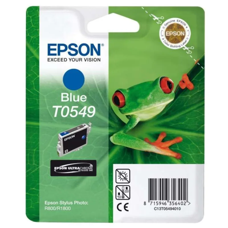 EPSON SP R800 Blue Ink Cartridge T0549 (C13T05494010)