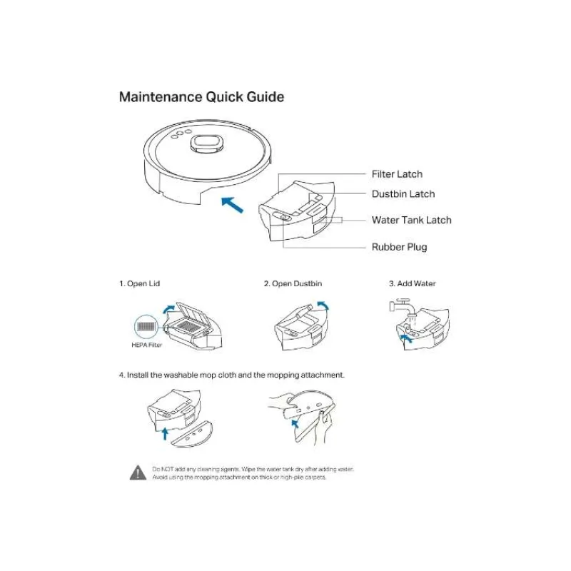 Tapo RVA500 Tapo Robot Vacuum 2-in-1 Dustbin & Water Tank (Tapo RVA500)