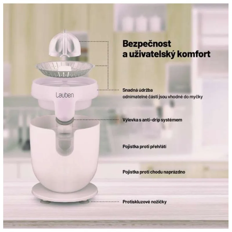 Lauben Electric Citrus Juicer 110WT - odšťavňovač (LBNECJ110WT)