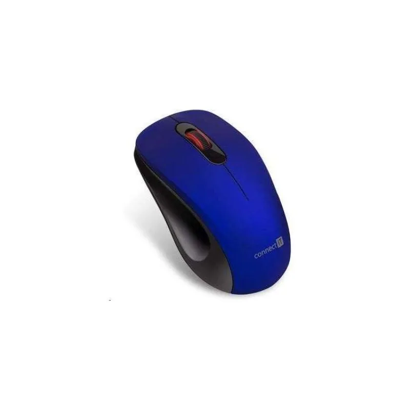 CONNECT IT "MUTE" bezdrátová optická tichá myš, USB, (+ 1x AA baterie zdarma), modrá (CMO-2230-BL)