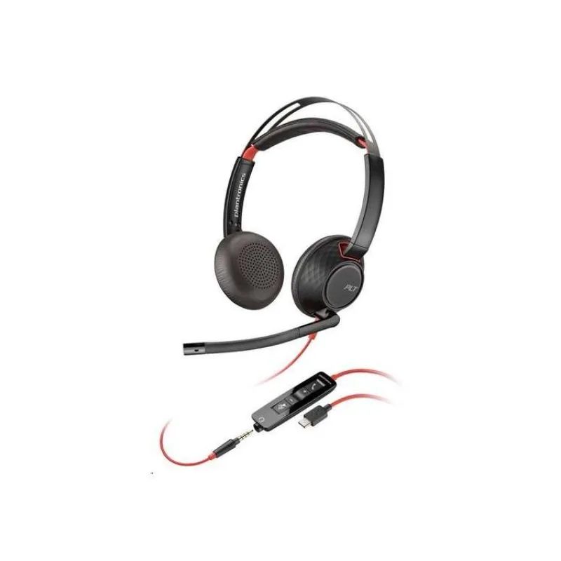 HP Poly Blackwire 5220 MS Teams náhlavná súprava, 3.5 mm jack + USB-C/A adaptér, stereo (bulk) (8X231A6)