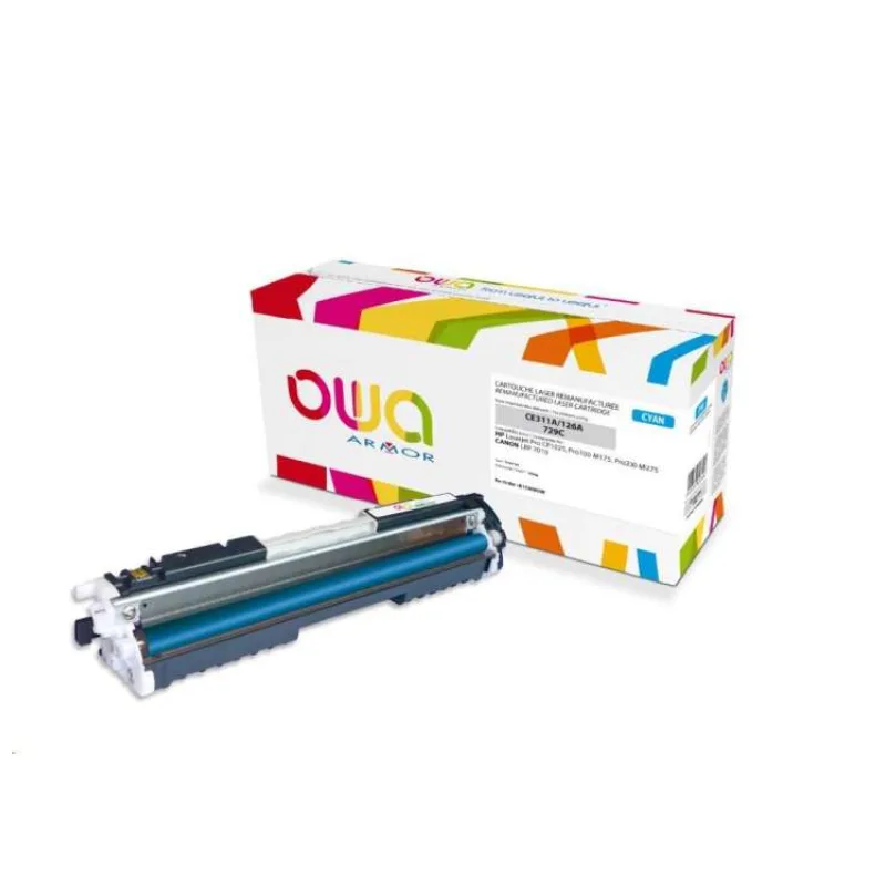 OWA Armor toner pre HP Laserjet Pro CP1025, Pro100 M175, Pro200 M275, 1000 strán, CE311A, modrá/cyan (K15409OW)