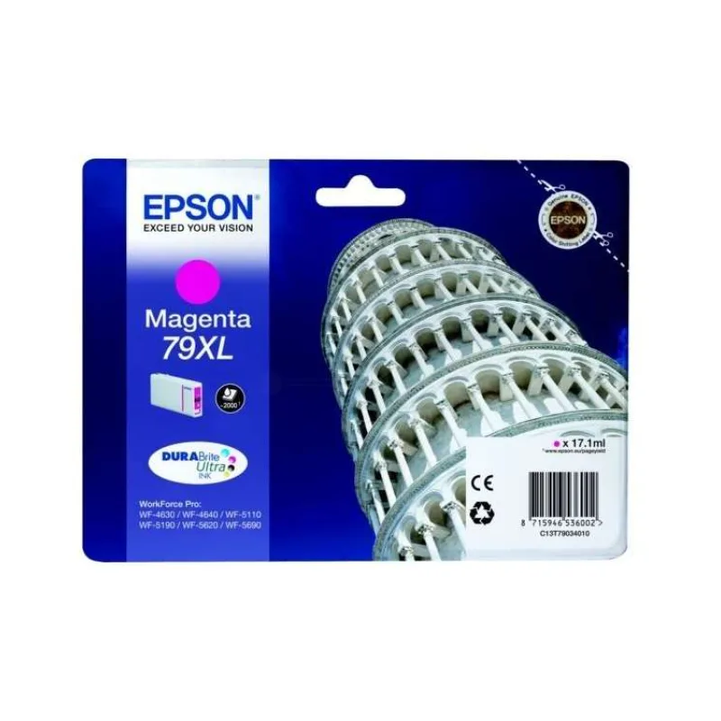 Epson inkoustová náplň/ T7903/ WF-5620/ WF-5690/ 17.1ml/ XL Magenta (C13T79034010)