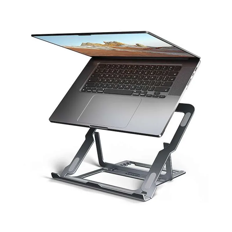 AXAGON STND-LAG, hliníkový stojan pre notebooky 10"-17.3", nastaviteľná výška, sivý (STND-LAG)