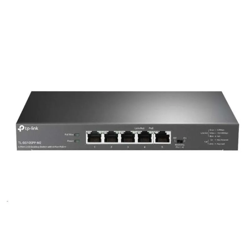 TP-Link TL-SG105PP-M2 Switch 1x 2,5GLAN, 4x 2,5GLAN s PoE++, 123W (TL-SG105PP-M2)