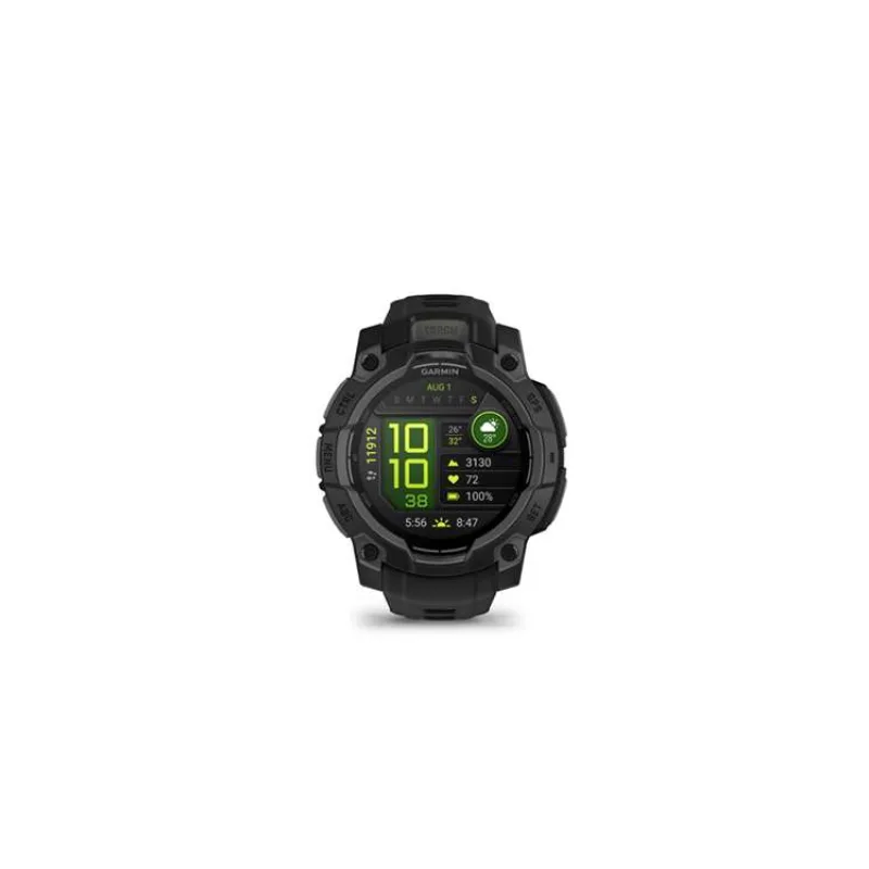 Garmin Instinct 3 - 45mm, AMOLED, Black, Black silicone band (010-02936-00)