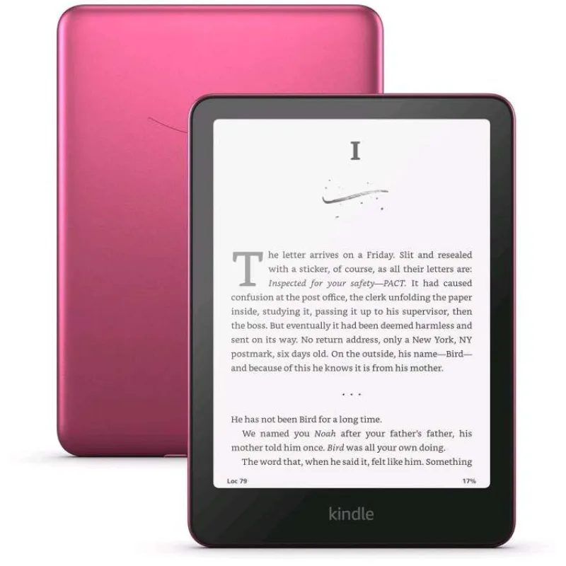 E-book Amazon Kindle Paperwhite Signature Edition 2024 (32 GB), maliny, BEZ REKLAM (840268904593)