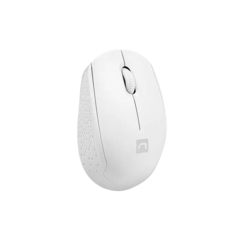 Myš Natec STORK/Kancelárska/Optická/1 600 DPI/Bezdrôtová USB/Biela (NMY-2188)