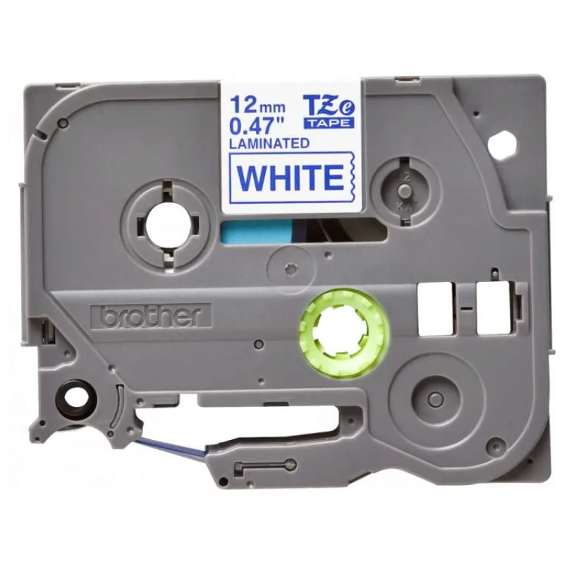 BROTHER TZE233 - 12 mm široká kazeta TZ, laminovaná TZE-233, biele/modré písmo (TZE233)