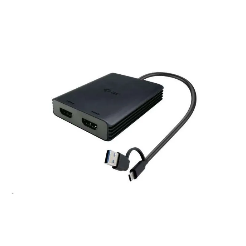 i-tec USB-A/USB-C Dual 4K HDMI video adaptér (CADUAL4KHDMI)