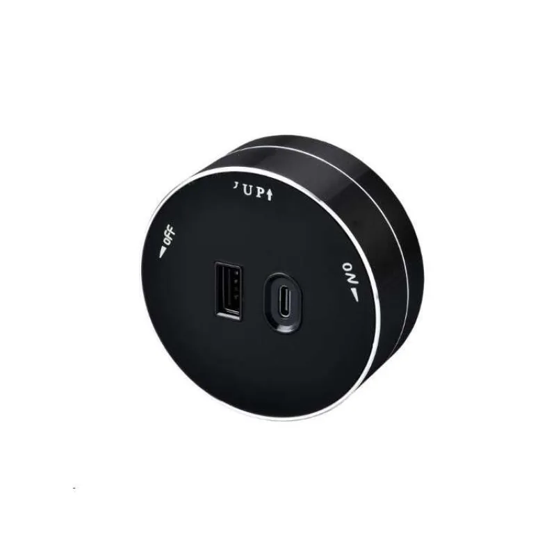 Zásuvkový modul Viking A60B, čierna/výstupy - 1xUSB-A, 1xUSB-C/výkon až 2500W/230V,16A,50Hz (VA60B)