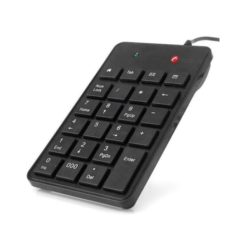 C-TECH klávesnice KBN-01, numerická, 23 kláves, USB slim black (KBN-01)
