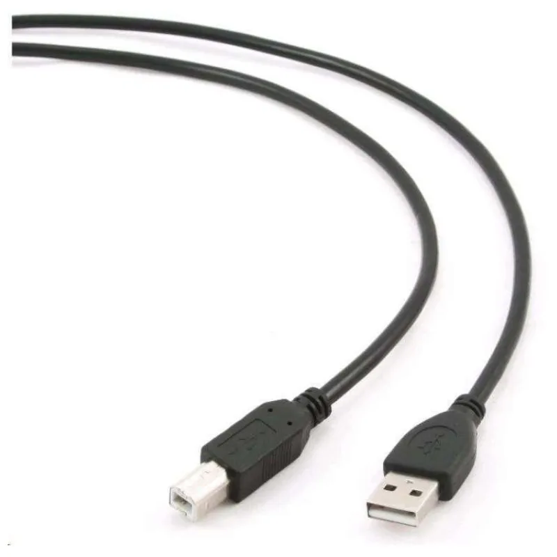 USB kábel typu AB, dĺžka 1,8m HQ čierny (CCP-USB2-AMBM-6)