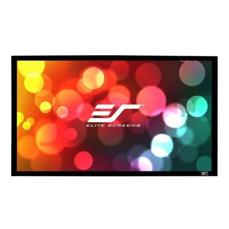 ELITE SCREENS plátno v pevném rámu 100" (254cm)/ 16:9/ 124,5×221,4cm/ gain 1.1/ rám černý 6cm (ER100WH1)