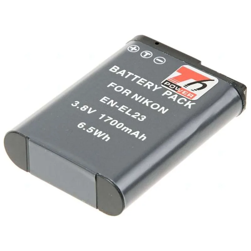 Baterie T6 power Nikon EN-EL23, 1700mAh, černá (DCNI0018)