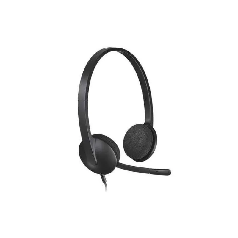 Logitech Headset Stereo H340/ drátová sluchátka + mikrofon/ USB/ černá (981-000475)