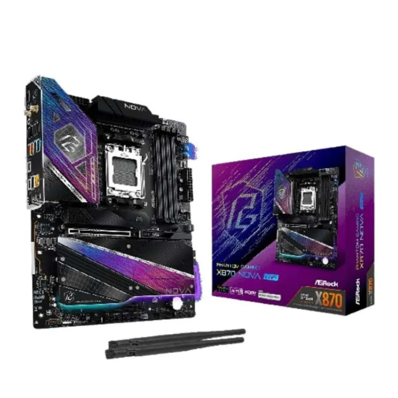 ASRock MB Sc AM5 X870 NOVA WIFI, AMD X870, 4xDDR5, 1xHDMI, 2xUSB4, WI-FI (X870 NOVA WIFI)