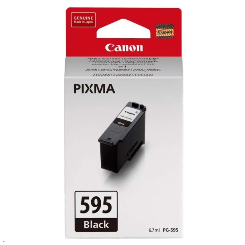 kazeta CANON PG-595 black PIXMA TS4150i/TS6550i/TS7550i (180 str.) (7171C001)
