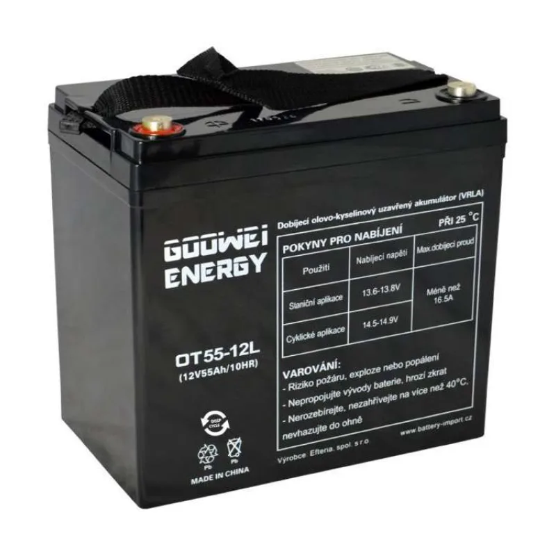 GOOWEI ENERGY Pb záložní akumulátor VRLA GEL 12V/55Ah (OTL55-12) (OTL55-12)