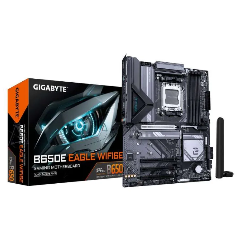 GIGABYTE MB Sc AM5 B650E EAGLE WF6E, AMD B650, 1xHDMI, 1xDP, 4xDDR5, ATX (B650E EAGLE WF6E)